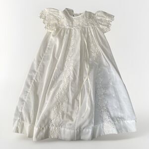 Alexis Vintage baby dress white eyelet size 6 months